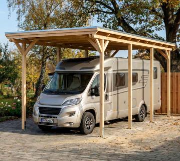 Skan Holz Emsland Caravan | Holz Carport für Wohnmobil | Bausatz | 4,5x8,5 m Farbe