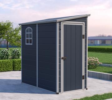 Westmann Hortus M | Kunststoff Gerätehaus | Anlehngerätehaus | 1x2 m 