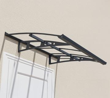 B-WARE Westmann Metall Vordach Luxa | Anthrazit | 100x150x32 cm 