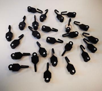 Sojag Vorhang Clips 25 Stück | Schwarz 