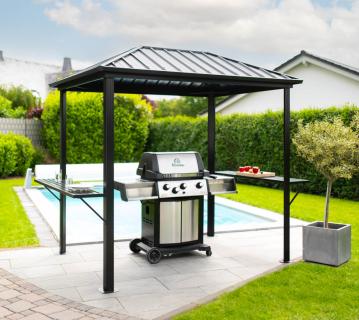 Sojag Dakota 68 | Aluminium Grillpavillon mit Seitenablagen | 2x2,5 m 