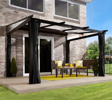 Sojag Budavar 1012 | Alu Terrassenüberdachung | mit Zubehör | 3x3,5 m 