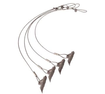 ShelterLogic Aluminium Bodenanker 4 Stück | Silber | 107 cm 