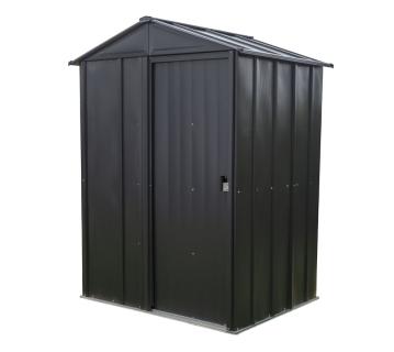 B-WARE Spacemaker Metall Gerätehaus 54 | Grau | 122x151x198 cm 