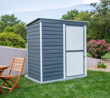 Spacemaker Metall Gerätehaus 64 | Charcoal | 116x203x196 cm 