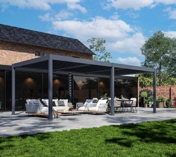 Paragon Outdoor Grand Tuscan 1224 | Aluminium Pergola mit Lamellendach | 4x7 m 