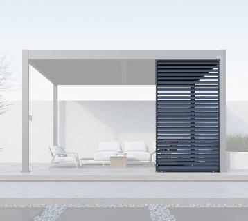 Paragon Outdoor Lamellen Sichtschutz | Seitenteil Pergola Grand Tuscan | Gr. 14 