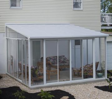 Palram - Canopia Aluminium Kaltwintergarten Sanremo | Weiß | 382x425x310 cm 