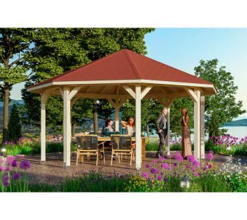 Skan Holz Holz Pavillon Nice 3 | Natur | 557x557x210 cm 