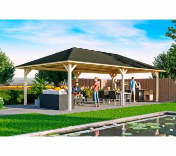 Skan Holz Holz Pavillon Orleans 3 | Natur | 916x504x344 cm 