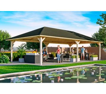 Skan Holz Holz Pavillon Orleans 4 | Natur | 1046x569x360 cm 