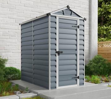 Palram - Canopia Kunststoff Gerätehaus Skylight 46 | Grau | 175x121x204 cm 