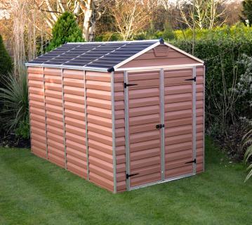 Palram - Canopia Kunststoff Gerätehaus Skylight 610 | Bernstein | 304x185x217 cm 