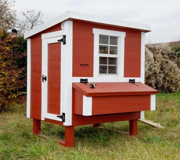 EZ Chicken Hühnerhaus M | Holz Hühnerstall begehbar | 5 Hühner 