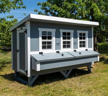 EZ Chicken Hühnerhaus XL | Holz Hühnerstall begehbar | 15 Hühner 
