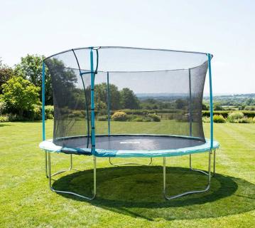 TP Toys Trampolin UP12 | Inkl. Sicherheitsnetz | Blau | Ø 366 cm 