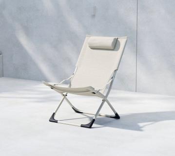 Venture Home Seville | Klappstuhl für Balkon und Camping | Beige 