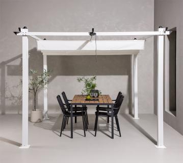 VENTURE HOME Lazio Pergola | Aluminium Terrassen Überdachung | 3x3 | weiß 