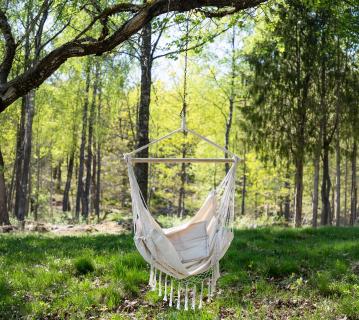 VENTURE HOME Culasi | Garten Hängesessel ohne Gestell | weiß 