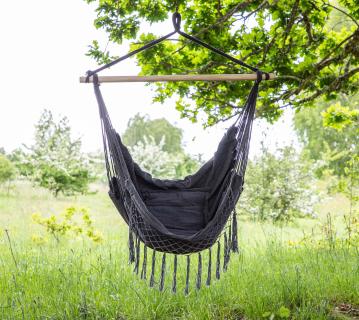 VENTURE HOME Culasi | Garten Hängesessel ohne Gestell | grau 