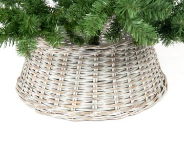Westmann Rattan Weihnachtsbaum Rock Santa-2 | Hellgrau | Ø 65 cm 