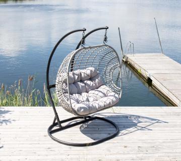 VENTURE HOME Viga | Outdoor Hängesessel mit Gestell | 2 Personen 