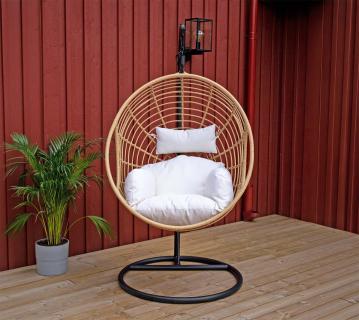 VENTURE HOME Viga | Outdoor Hängesessel mit Gestell | Natur 