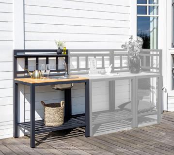 Venture Home Outdoor Küche Mexico 2 | Spülmodul | Schwarz |  