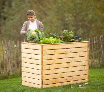 B-WARE Westmann Holz Hochbeet Asket L | Natur | 130x70x90 cm 