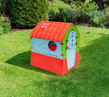 Westmann Kunststoff Spielhaus Mond | Bunt | 90x95x110 cm 