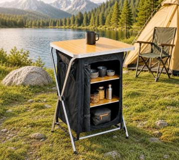 Westmann Oakbrook | faltbarer Campingtisch mit Stauraum 