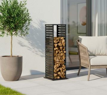 Westmann Luma Lane | Metall  Kaminholzregal außen | Anthrazit 
