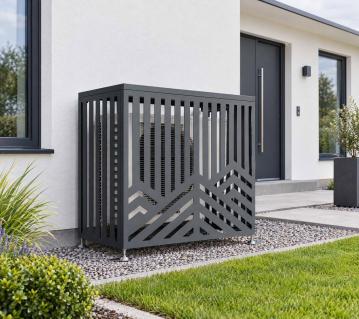 Westmann Tecto Forma S | Abdeckung für Wärmepumpe | Anthrazit | 100x50x97 cm 