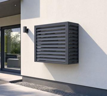 Westmann Boxa S | Abdeckung für Klimaanlage | Anthrazit | 100x50x92 cm 