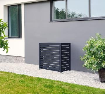 Westmann Verkleidung Wärmepumpe Boxa S | Anthrazit | 100x56x97 cm 