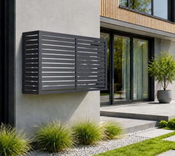 Westmann Boxa M | Abdeckung für Klimanlage | Anthrazit | 140x50x92 cm 