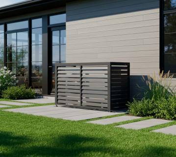 Westmann Boxa M | Abdeckung für Wärmepumpe | Anthrazit | 140x50x92 cm 