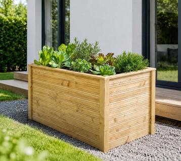 Westmann Larius 115 | Garten Hochbeet aus Holz | Lärchenholz | 115x65 cm 