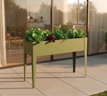 Westmann Vedura M | Metall Balkon Hochbeet | Olive 