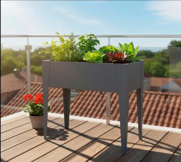 Westmann Vedura S | Metall Balkon Hochbeet | Anthrazit 