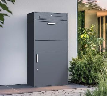 Westmann Pavo | Briefkasten mit Paketbox | freistehend | Stahl in Anthrazit 