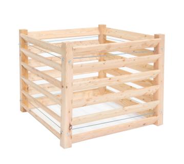 B-WARE Westmann Holz Komposter Konni M | Lärchenholz | Natur | 100x100x80 cm  