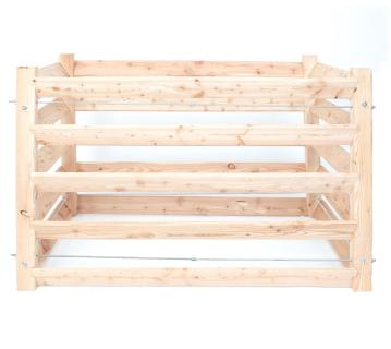 B-WARE Westmann Holz Komposter Konni L | Lärchenholz | Natur | 100x130x80 cm 