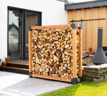 Westmann Lärchenholz Sichtschutz Michel XXL | Natur | 198x40x180 cm 