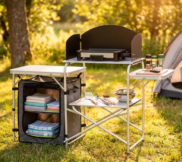 Westmann Redwood S | mobile Campingküche faltbar | Aluminium 