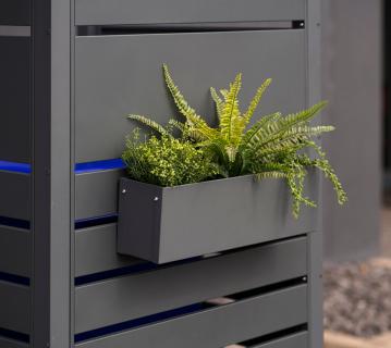 Westmann Metall Blumenkasten Planum | Anthrazit | 50x12x16 cm 