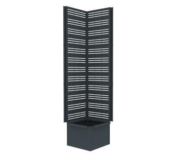 Westmann Dekora 11 | Metall Pflanzkasten Rankgitter | Eckmodul 