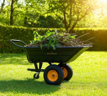Westmann Prakta XL | Schubkarre mit Kippfunktion und Kugelkopfkupplung 