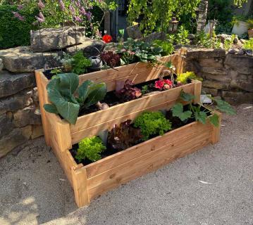 Westmann Lärchenholz Hochbeet Anna | Natur | 120x76x64 cm 