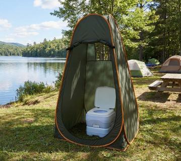 Westmann Toilettenzelt Harlow | mobiles Duschzelt & Umkleidezelt | 120x120x200 cm 